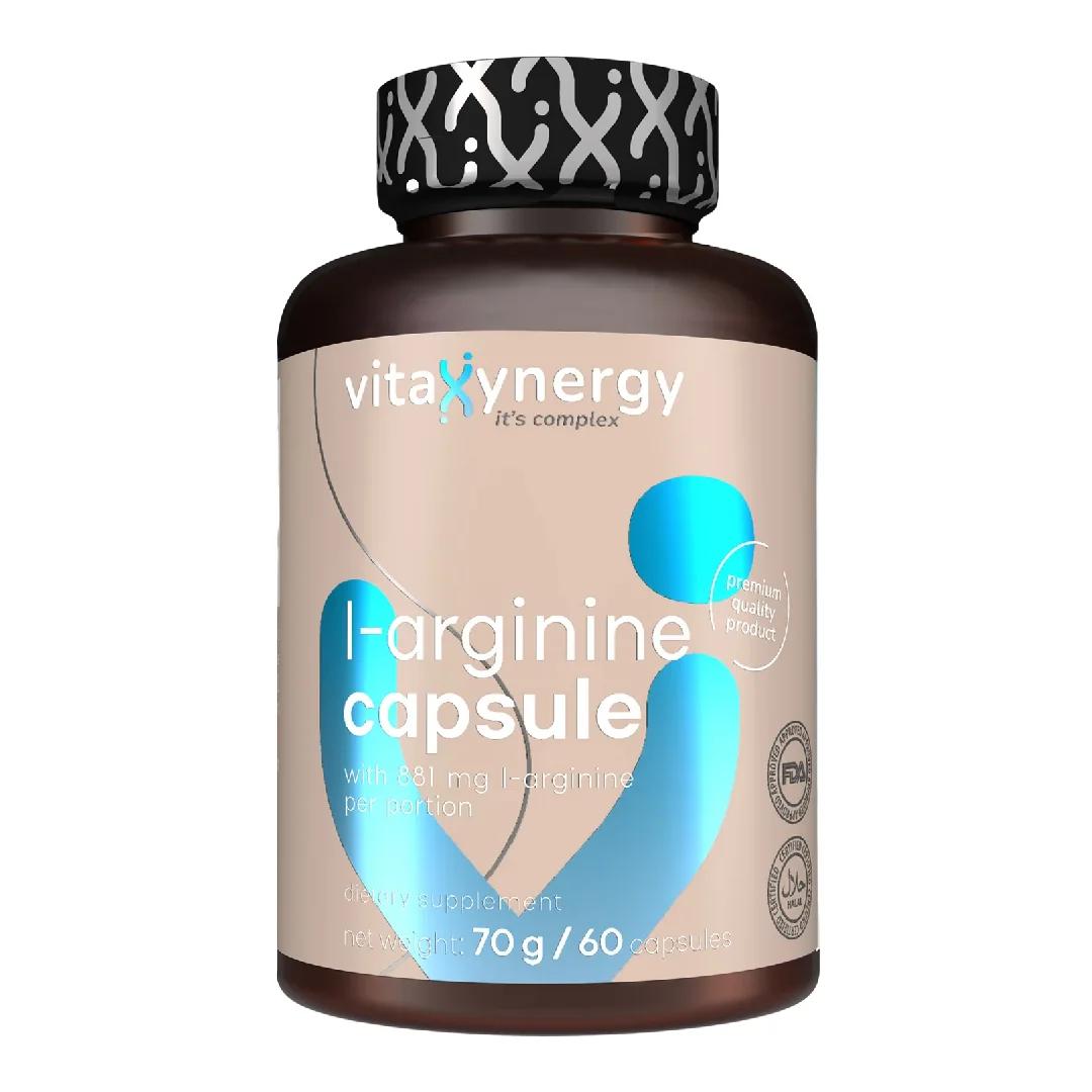 L-arginina, 60 capsule, Vitaxynergy