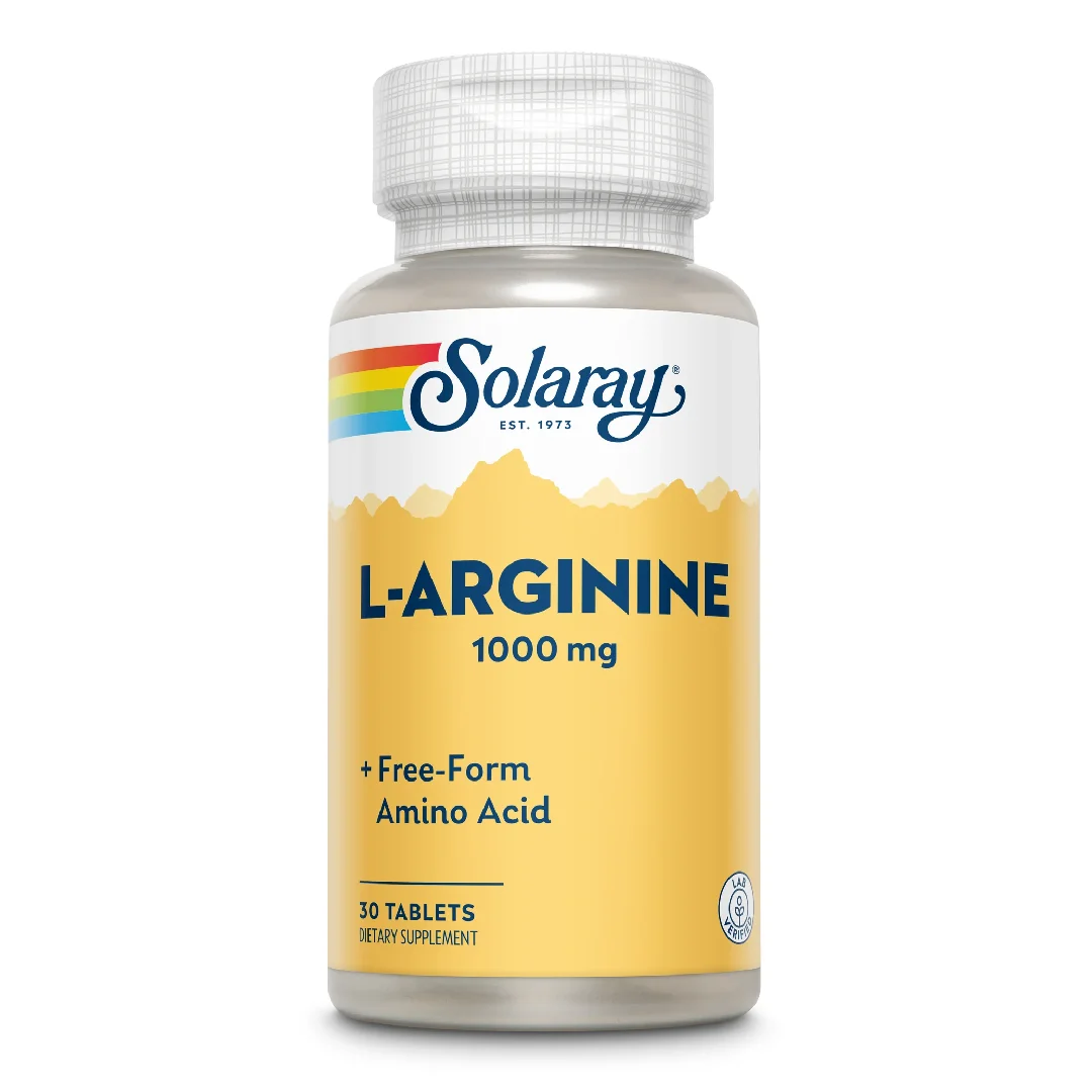 L-Arginine 1000mg Solaray, 30 tablete, Secom