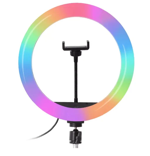 Lampa Circulara Profesionala LED Ring Light RGB 33cm Q MG33
