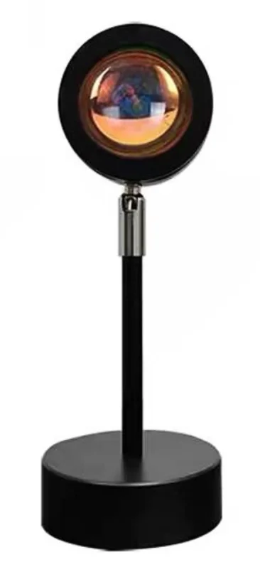 Lampa cu lupa videografie si telecomanda efecte Sunset multicolor cu telecomanda