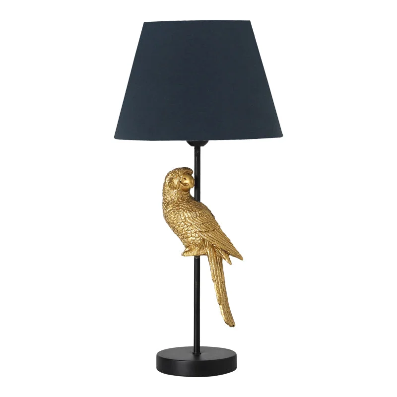 Lampa de masa Birdly  E27 metal negru-auriu D25x47cm