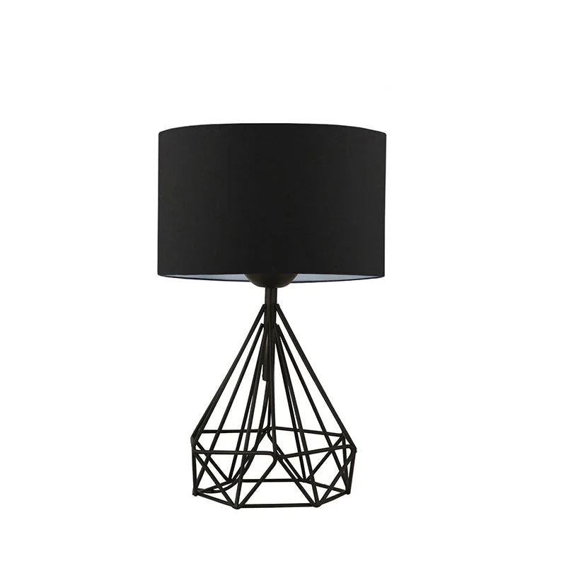 Lampa de masa PWL-1079  E27 negru D24x41cm