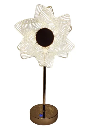 Lampa decorativa Sun Flower Auriu Lumina Calda Rece