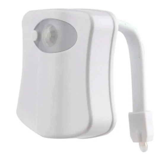 Lampa LED RGB pentru toaleta cu 8 culori senzor miscare