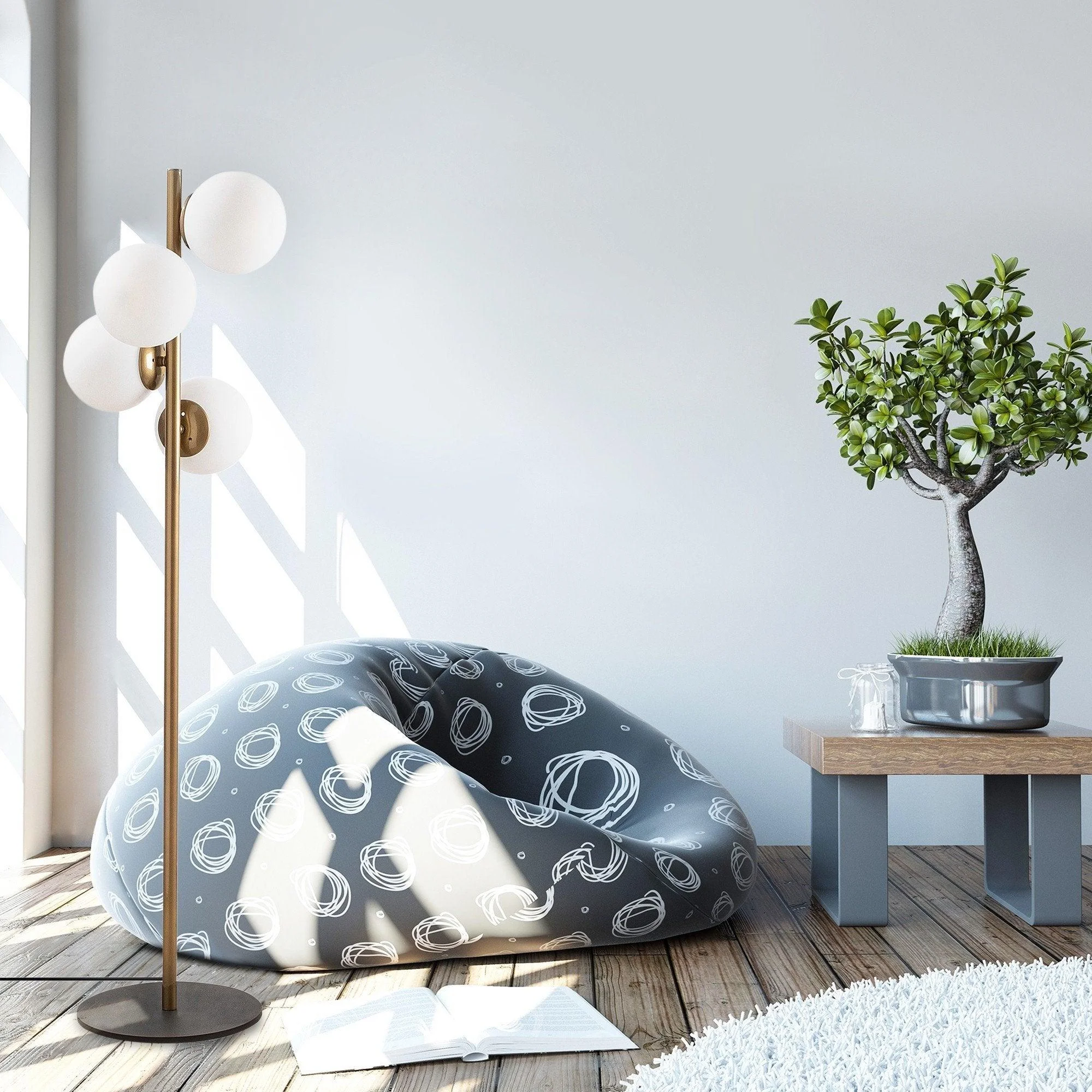 Lampadar Luxer, Auriu