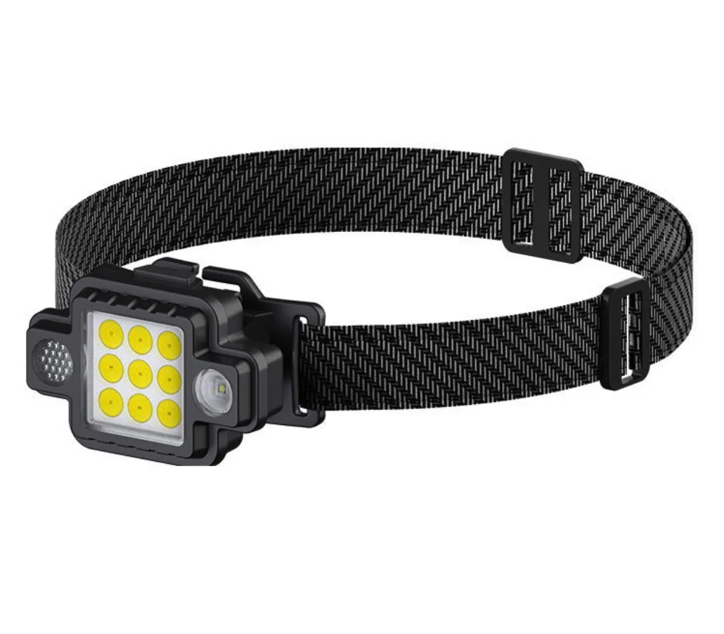 Lanterna de cap 9 LED COB/XPG KL533 5W 1000lm  USB magnet