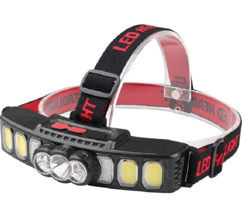 Lanterna de cap HX 811 cu 9 LED puternice si incarcare USB