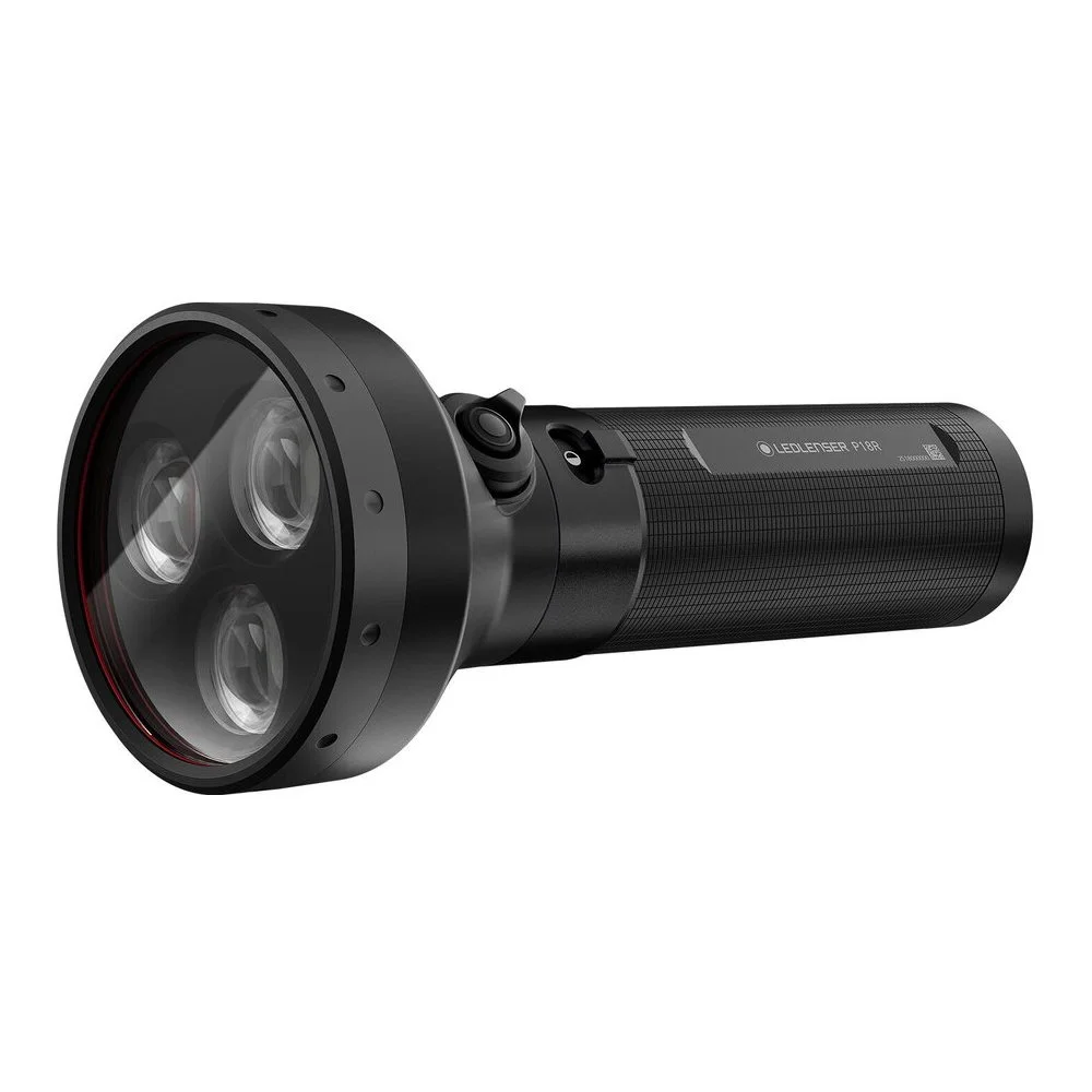 Lanterna profesionala reincarcabila Led Lenser P18R Black, 6500 lm, 600 m
