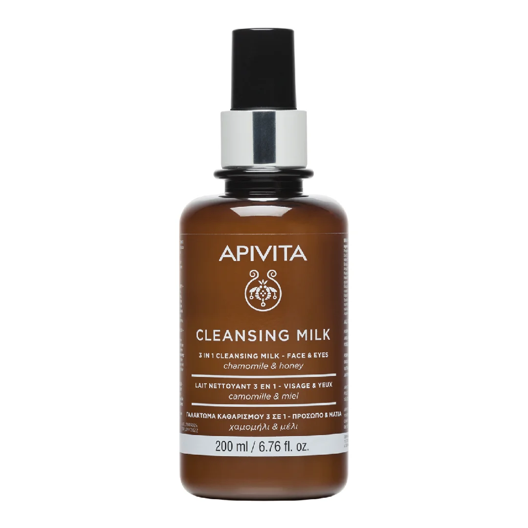 Lapte demachiant 3 in 1, 200 ml, Apivita