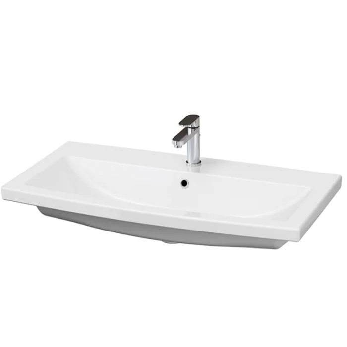 Lavoar baie alb lucios 90 cm, dreptunghiular, Cersanit Como