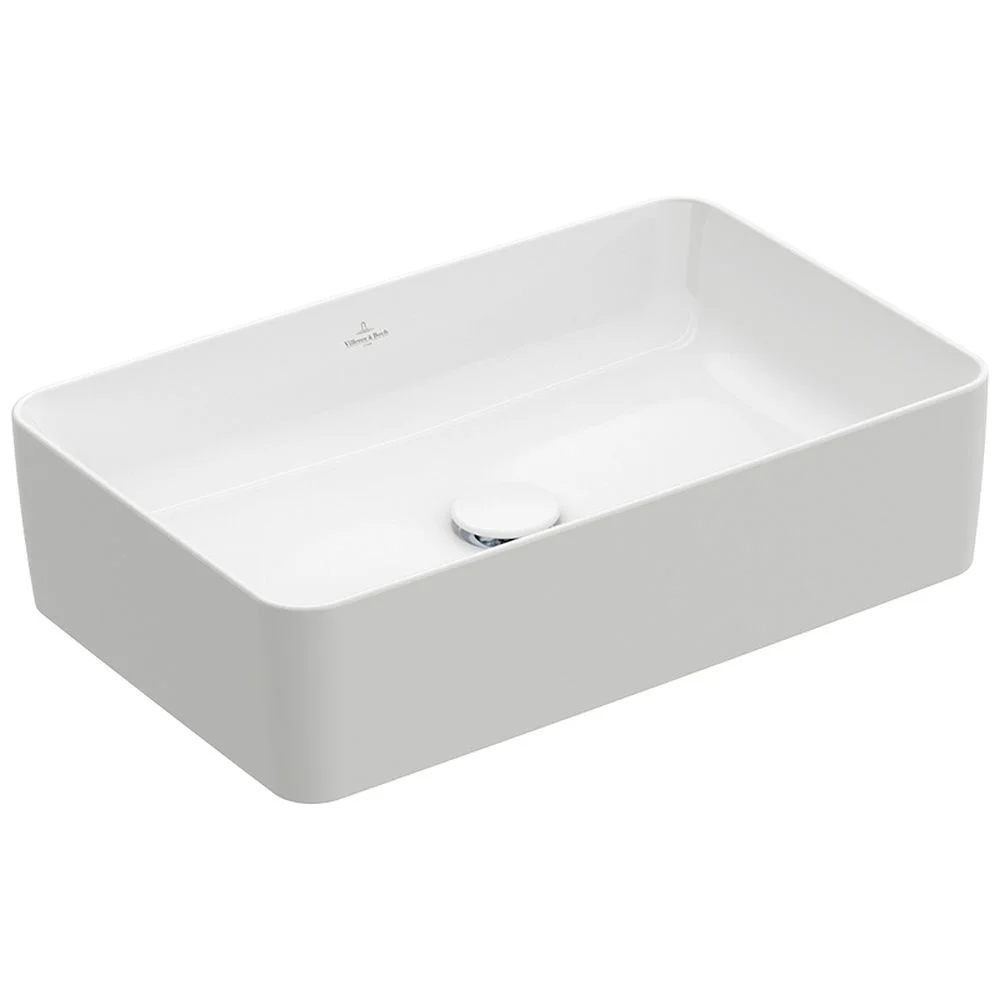 Lavoar baie pe blat alb 56 cm, dreptunghiular, Villeroy  Boch, Collaro