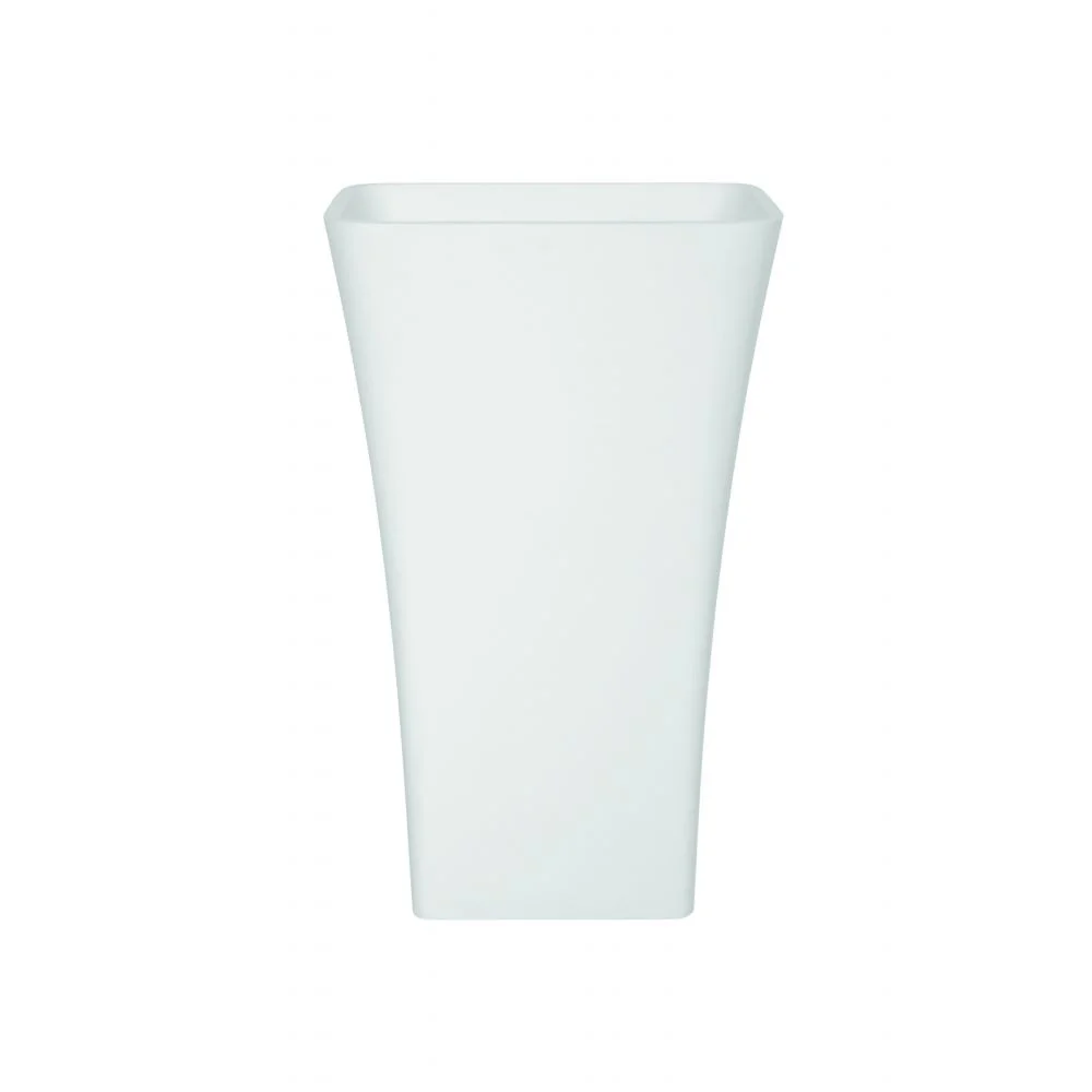 Lavoar freestanding alb 52 cm din compozit, dreptunghiular, Besco Assos