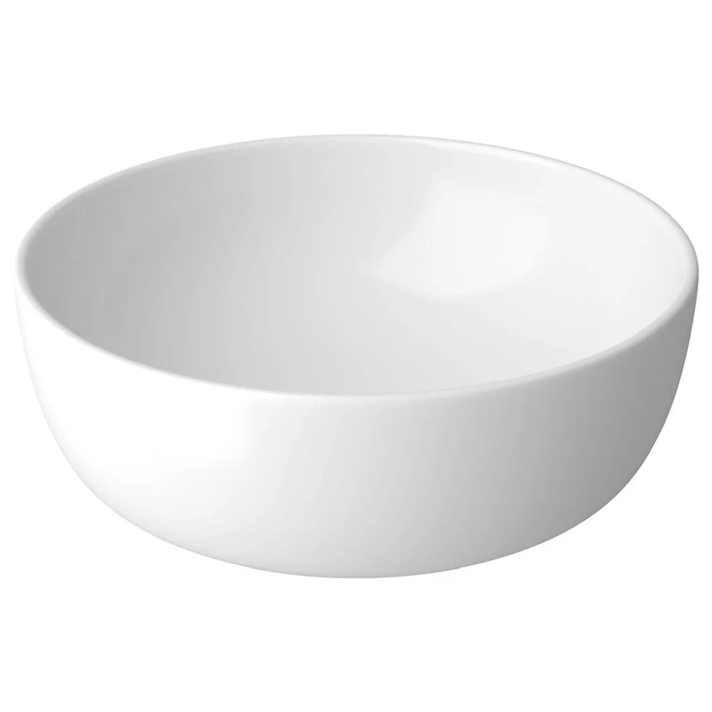 Lavoar pe blat alb 35 cm, rotund, Cersanit Moduo