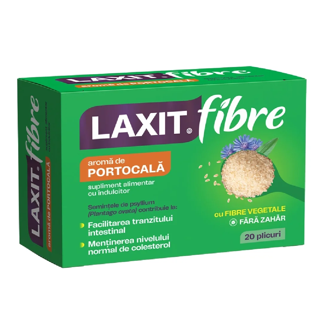 Laxit Fibre aroma de portocala, 20 plicuri, Fiterman Pharma
