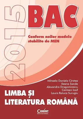 LIMBA SI LITERATURA ROMANA. BACALAUREAT 2015