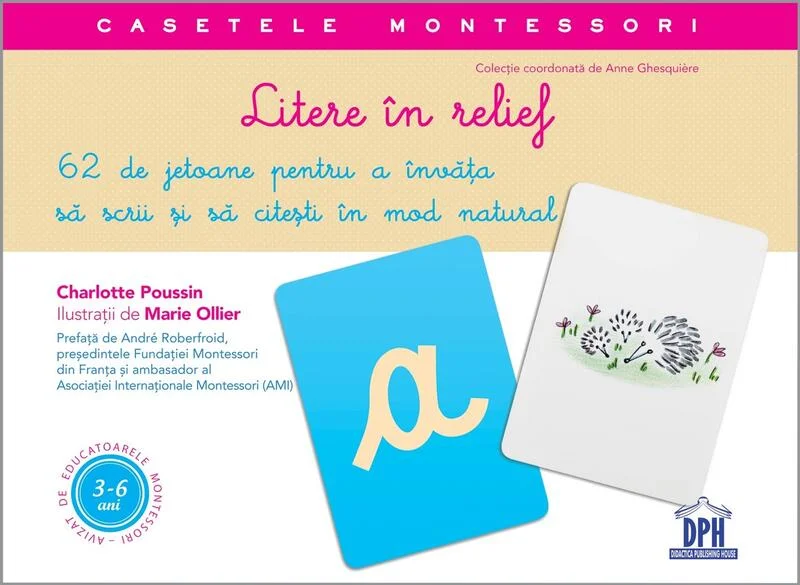 Litere în relief. Casetele Montessori - Hardcover - Charlotte Poussin - Didactica Publishing House