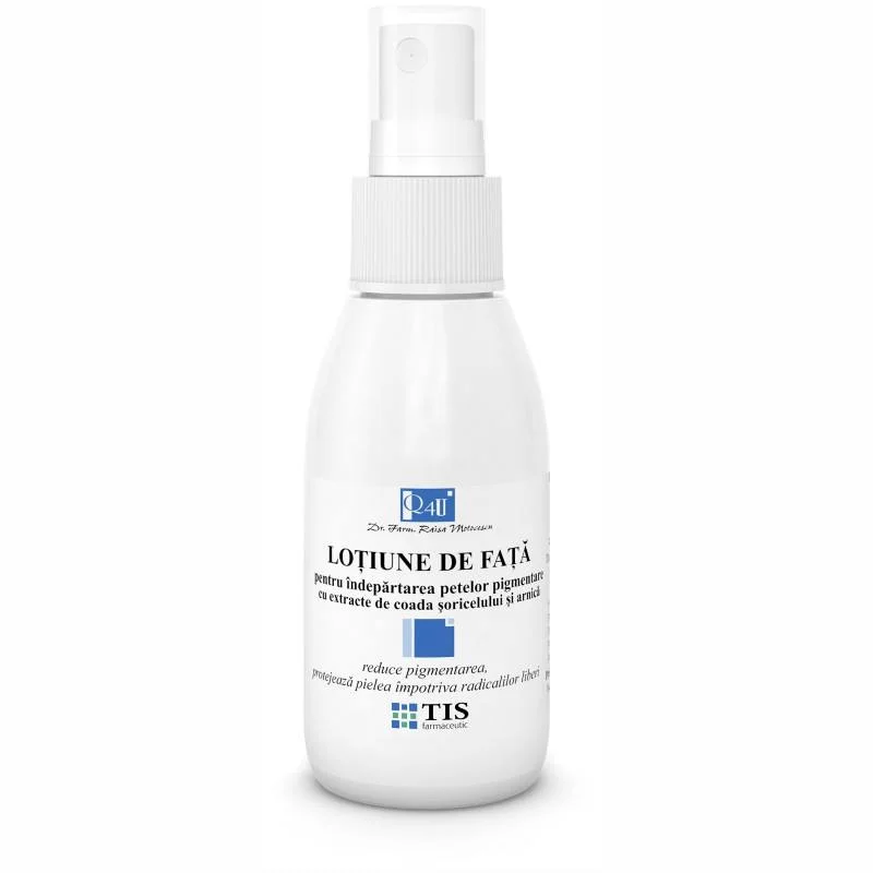 Lotiune de fata contra petelor Q4U, 50 ml, Tis Farmaceutic