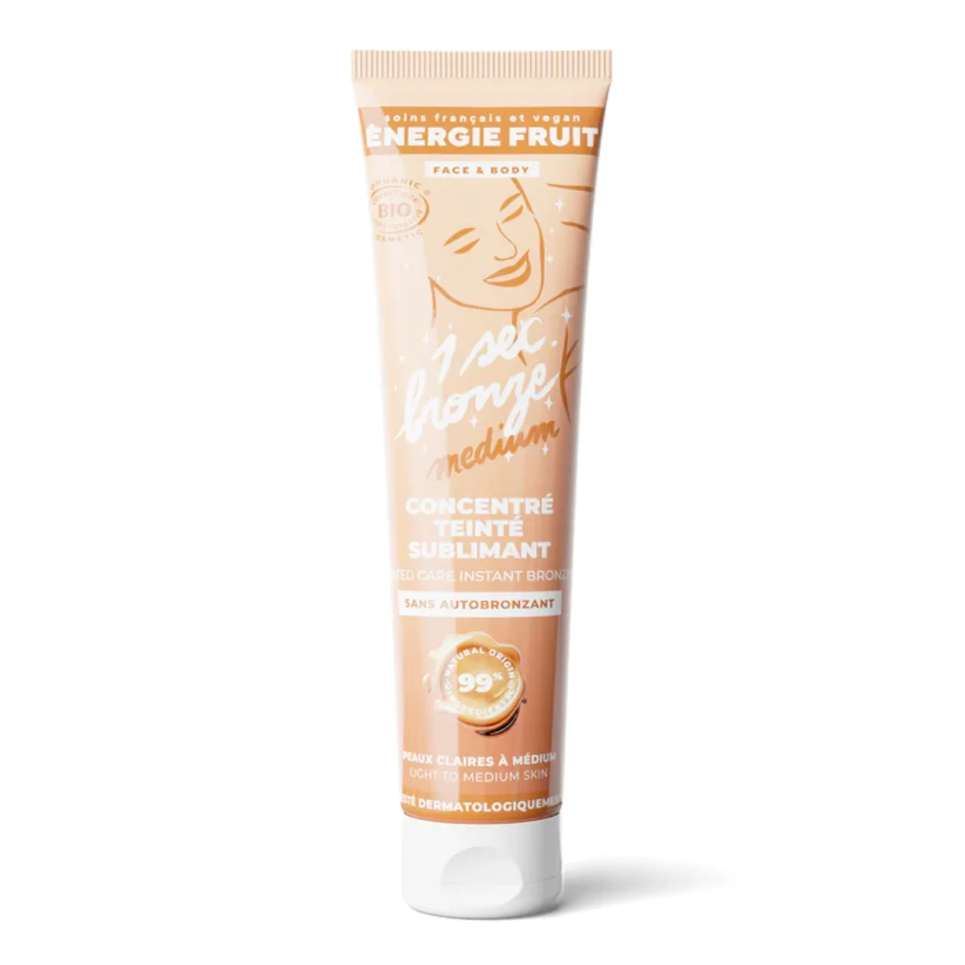 Lotiune iluminatoare fata si corp cu efect de bronz instant Light to Mid skin, 100ml, Energie Fruit