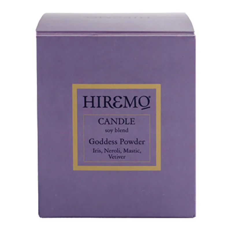 Lumanare din ceara de soia Goddess Powder Hiremo, 250 ml, Eolia