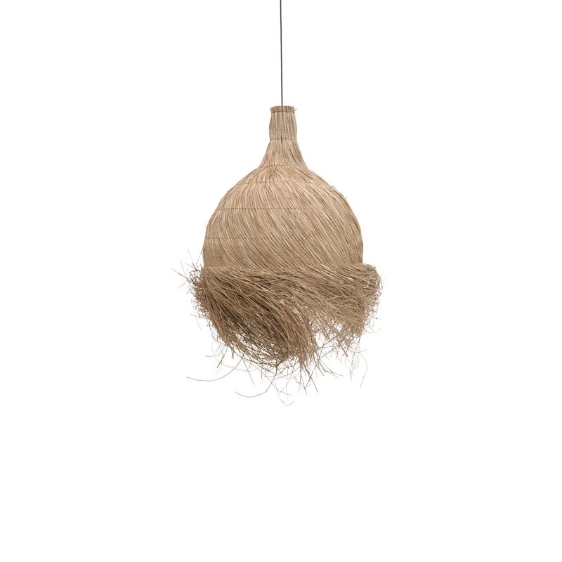 Lustra din paie Cazin Boho  Natural 60x60x68 cm