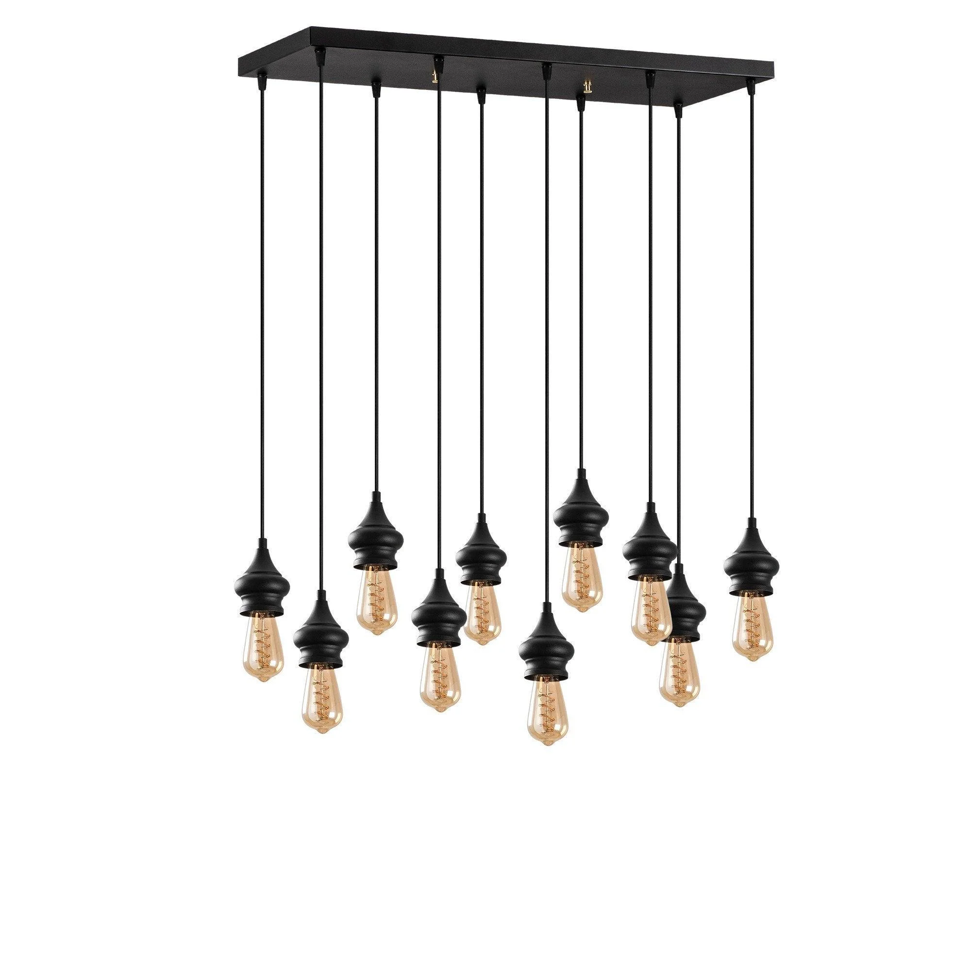 Lustra Exolamp, Negru