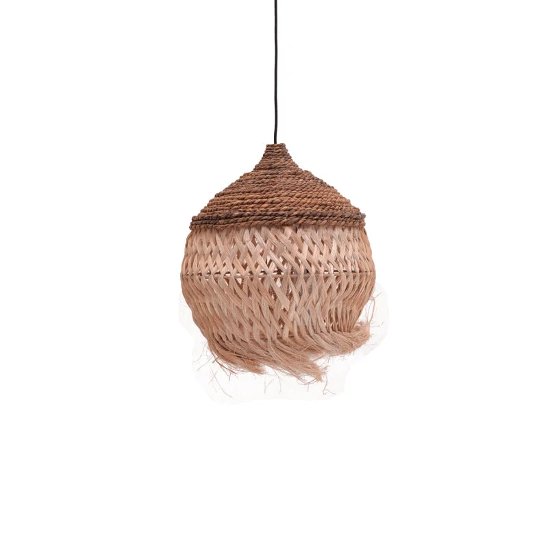 Lustra Fiorine abaca Natural 35x35x45+ cm