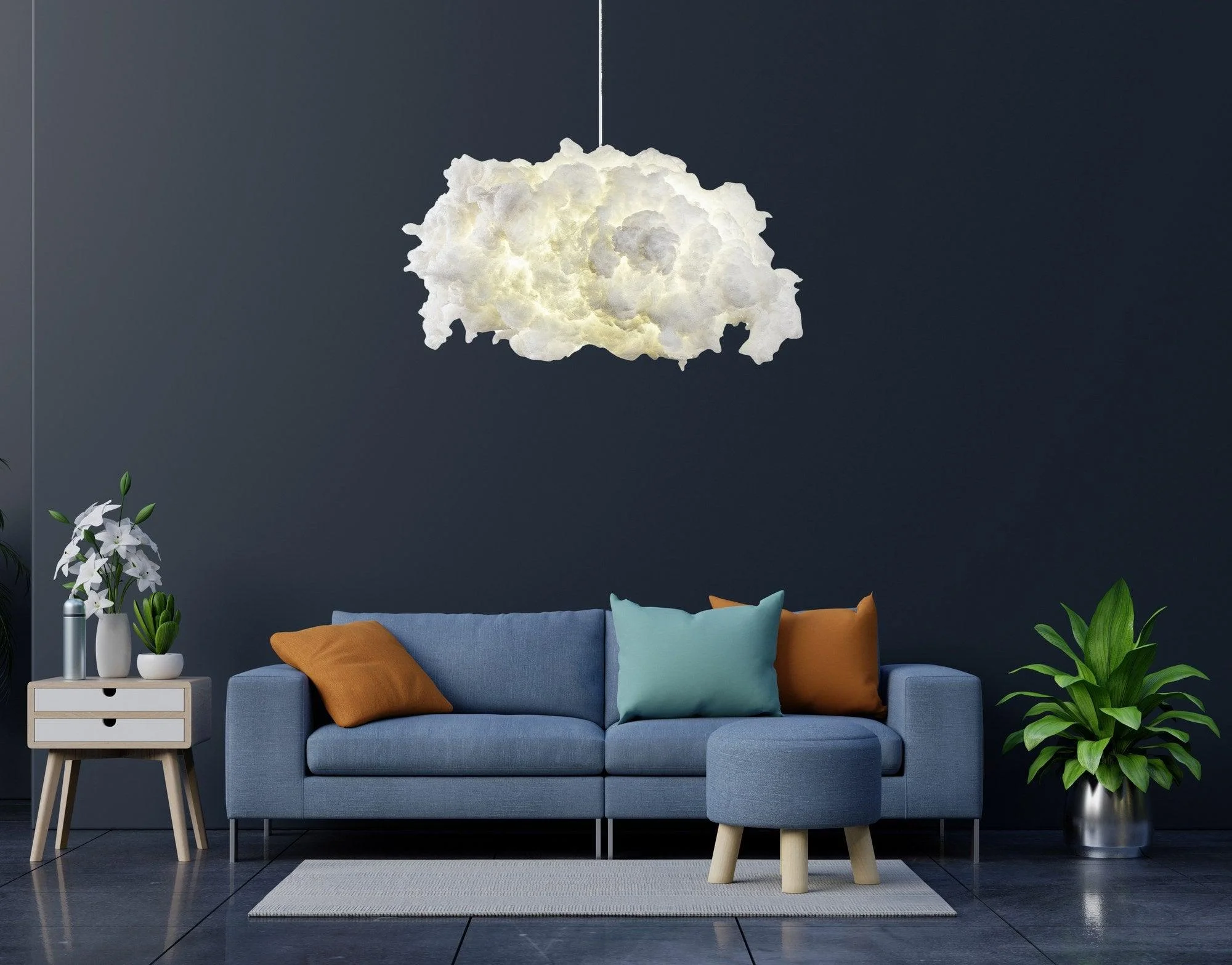 Lustra Serenity Chandelier-1, Alb