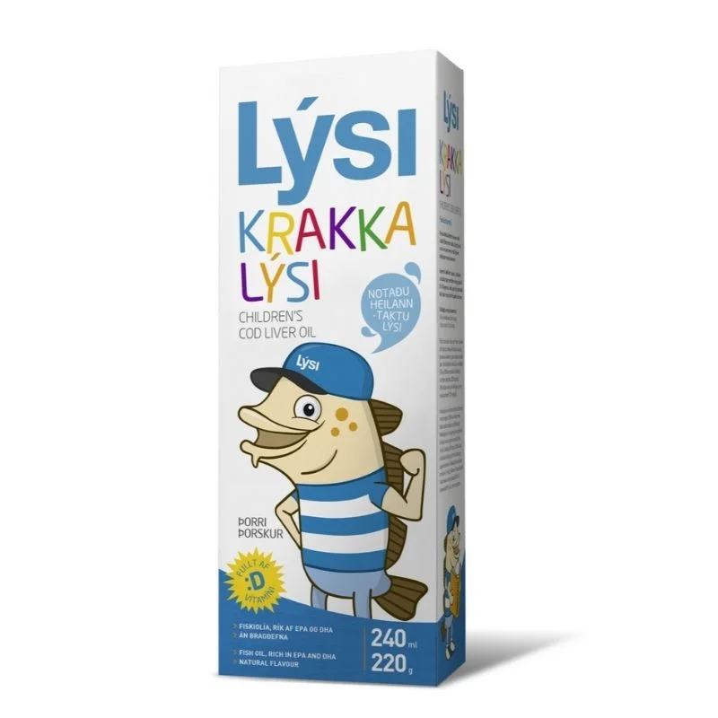 Lysi Ulei din ficat de cod pentru copii, 240ml