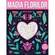 Magia florilor. 1000 strasuri autocolante
