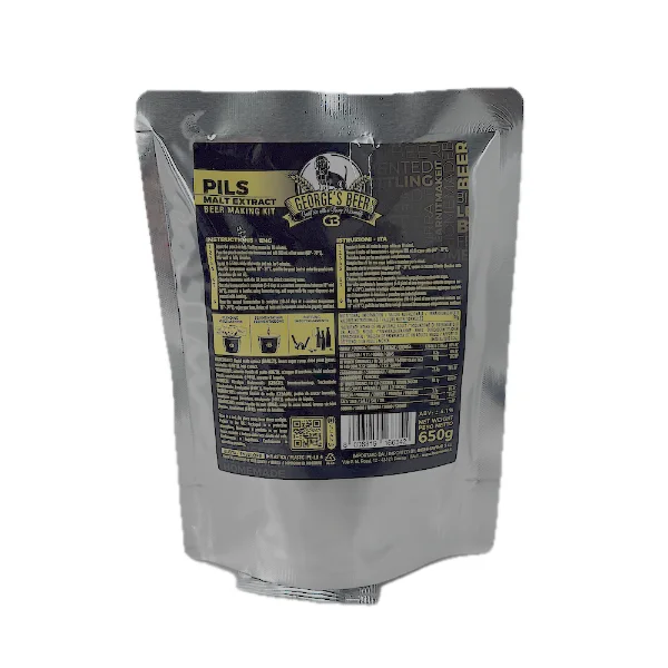 Malt bere George's Beer Pilsner 650 gr (pentru 5L bere) + drojdie fermentare 2,5 gr