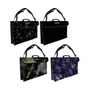 Mapa impermeabila Mitama, A3, bretea detasabila, design negru