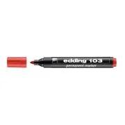 Marker Edding 103 permanent, varf rotund 1. 5-3mm, rosu