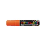 Marker pentru poster ARTLINE, corp plastic, varf tesit 12mm - portocaliu fluorescent