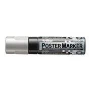 Marker pentru poster ARTLINE, corp plastic, varf tesit 20mm - argintiu