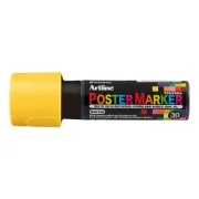 Marker pentru poster ARTLINE, corp plastic, varf tesit 30mm - galben
