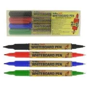 Marker pentru tabla de scris ARTLINE 541T, doua capete - varfuri rotunde 0. 4mm/1. 0mm, 4 buc/set