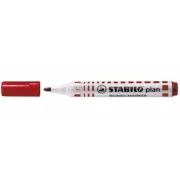 Marker pentru tabla Stabilo Plan 64, varf rotund, 2. 5-3. 5mm, rosu