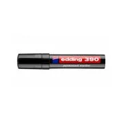 Marker permanent Edding 390, corp plastic, varf retezat 4-12 mm, negru