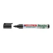 Marker permanent Edding Ecoline, varf rotund, 1. 5-3 mm, negru