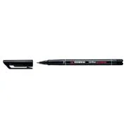 Marker permanent Stabilo Universal OHP 842, corp plastic, varf rotund, 0. 7 mm, negru