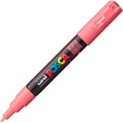 Marker UNI PC-1M 0. 7 mm, roz coral, Posca