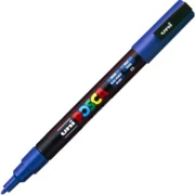 Marker UNI PC-3M 0. 9-1. 3 mm, albastru, Posca