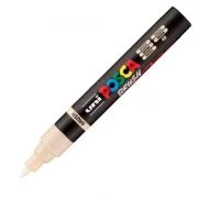 Marker UNI PC-5BR, varf pensula, 1-4 mm, bej, Posca (M1619)