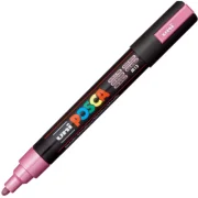 Marker UNI PC-5M 1. 8-2. 5 mm, roz metalizat, Posca