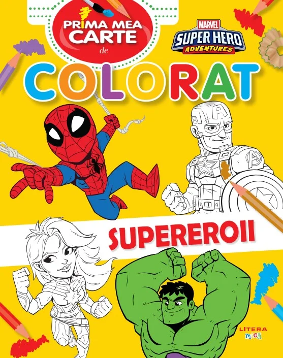 Marvel. Prima mea carte de colorat. Supereroii