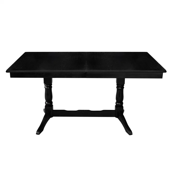 Masa extensibila EUROPA, lemn masiv, dreptunghiulara, wenge, 160 240x92x70 cm