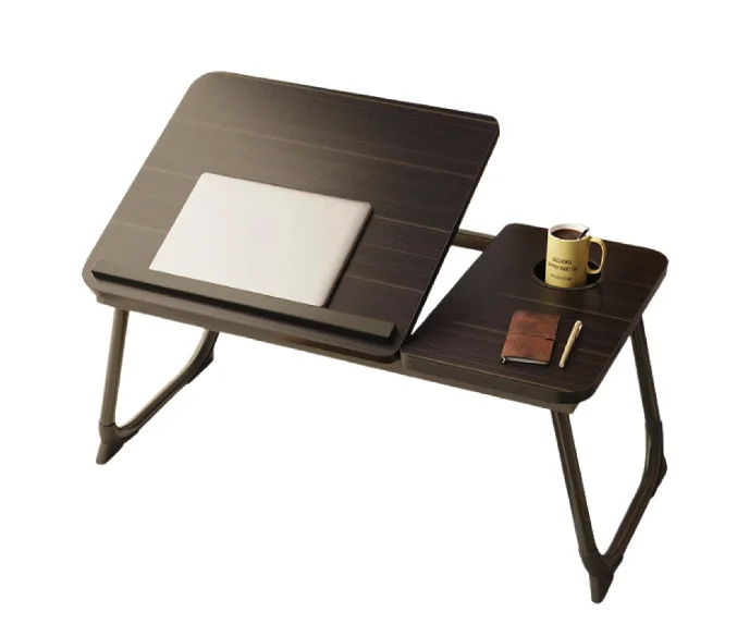 Masa pliabila pentru laptop cu suport pentru pahar reglabila pe inaltime 5 pozitii NEAGRA