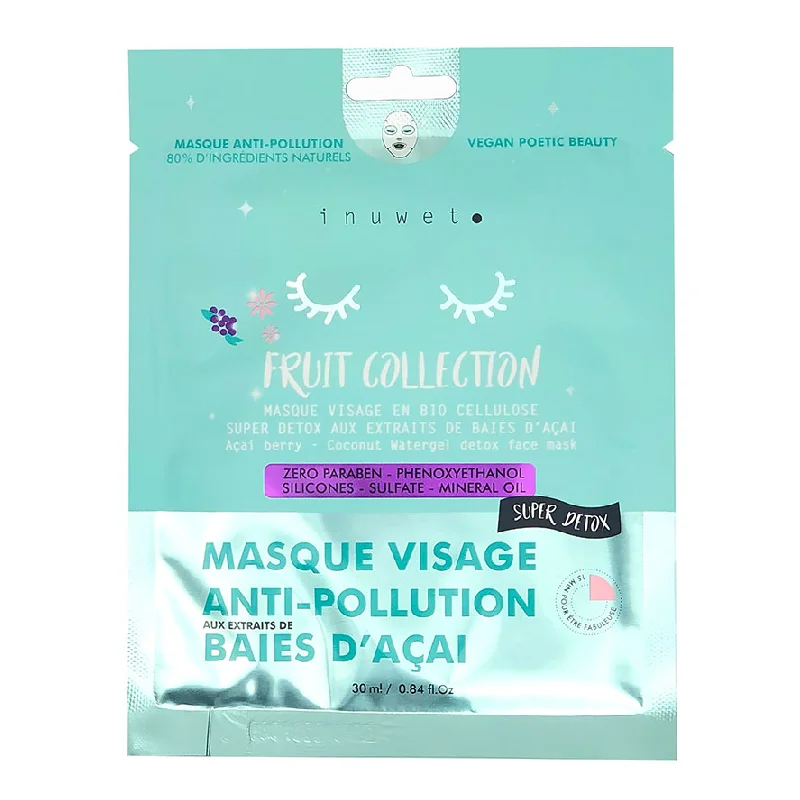 Masca fata detoxifianta cu extract de coacaze Acai, 30ml, Inuwet