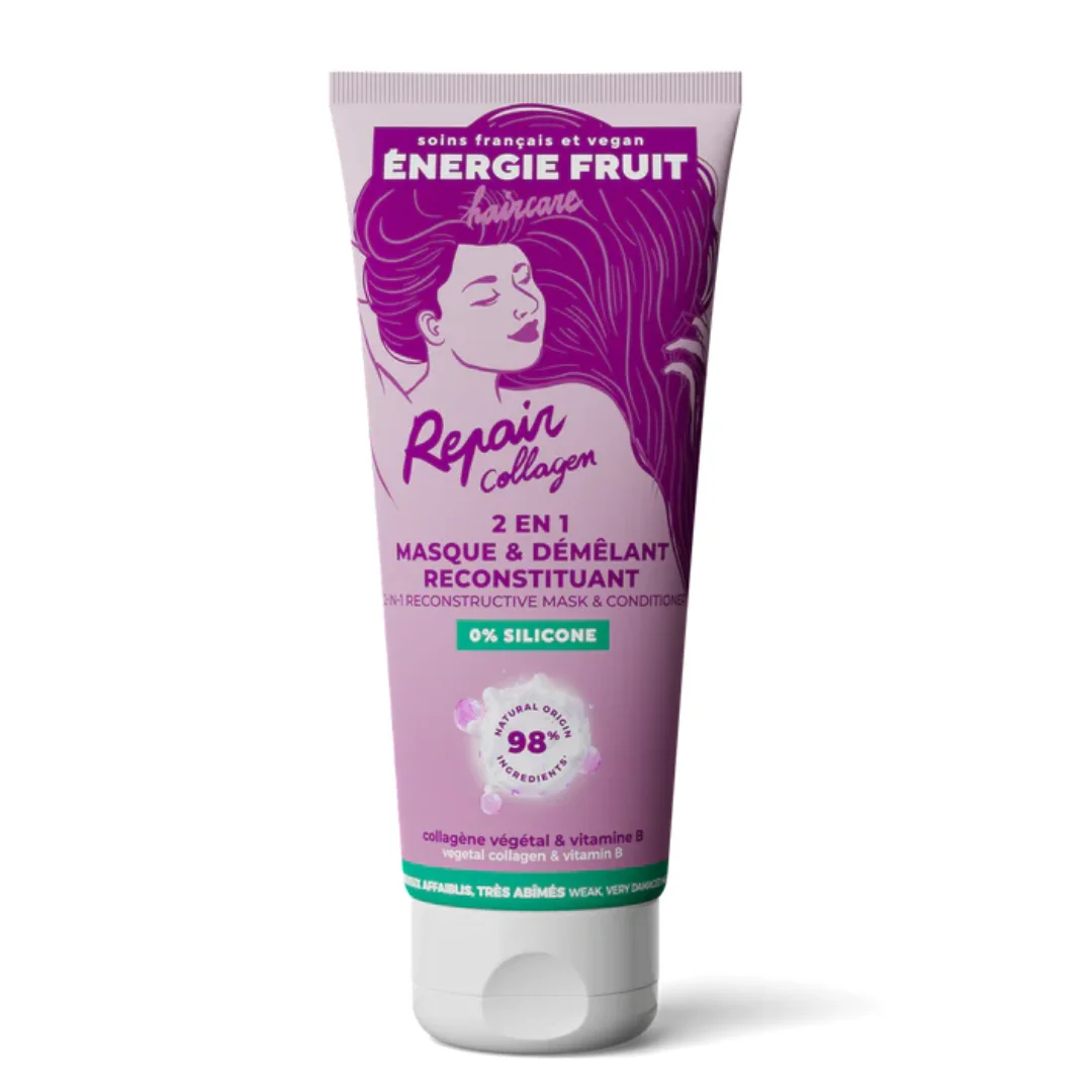 Masca si balsam 2in1 pentru par foarte deteriorat Repair Collagen, 200 ml, Energie Fruit