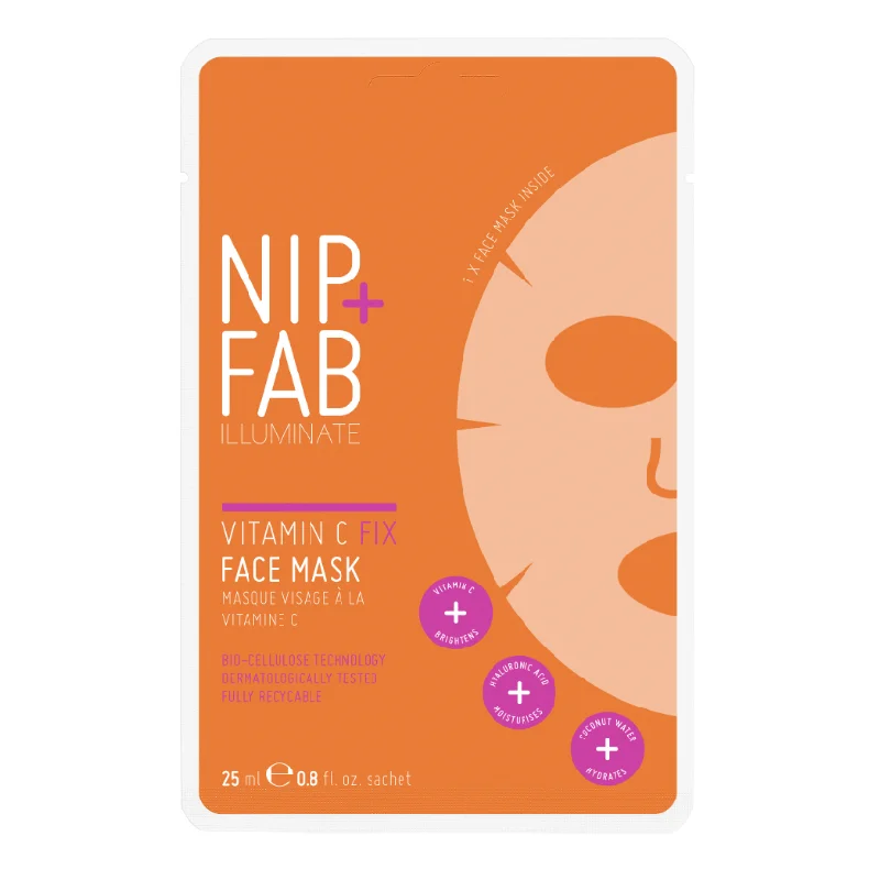 Masca tip servetel pentru fata Vitamin C, 25 ml, NIP+FAB